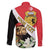 Personalised Tunisia Family Matching Puletasi and Hawaiian Shirt Camelus Dromedarius With Jasmine