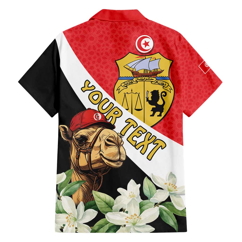 Personalised Tunisia Family Matching Tank Maxi Dress and Hawaiian Shirt Camelus Dromedarius With Jasmine