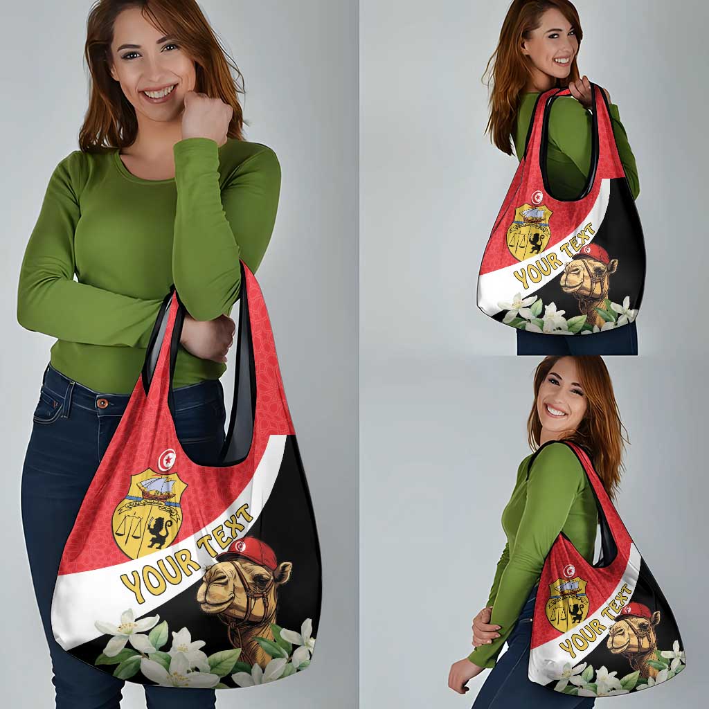 Personalised Tunisia Grocery Bag Camelus Dromedarius With Jasmine