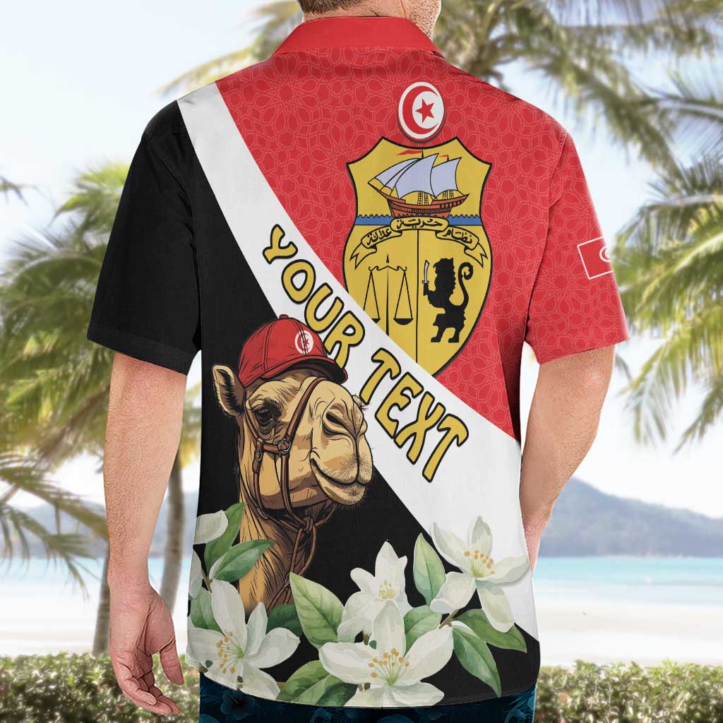Personalised Tunisia Hawaiian Shirt Camelus Dromedarius With Jasmine