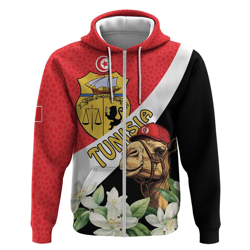 Personalised Tunisia Hoodie Camelus Dromedarius With Jasmine