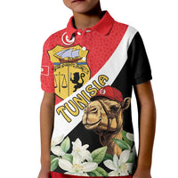 Personalised Tunisia Kid Polo Shirt Camelus Dromedarius With Jasmine