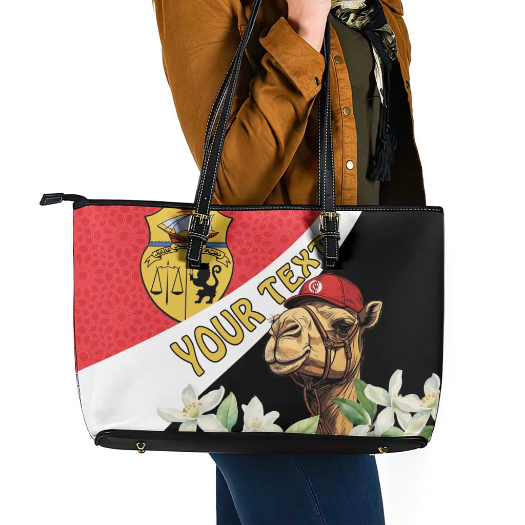 Personalised Tunisia Leather Tote Bag Camelus Dromedarius With Jasmine