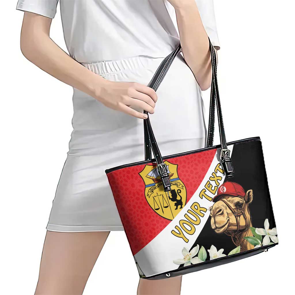 Personalised Tunisia Leather Tote Bag Camelus Dromedarius With Jasmine