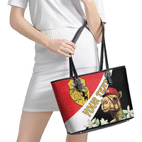 Personalised Tunisia Leather Tote Bag Camelus Dromedarius With Jasmine
