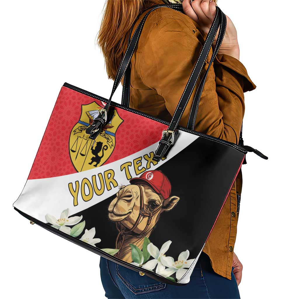 Personalised Tunisia Leather Tote Bag Camelus Dromedarius With Jasmine