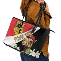Personalised Tunisia Leather Tote Bag Camelus Dromedarius With Jasmine