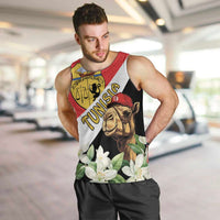 Personalised Tunisia Men Tank Top Camelus Dromedarius With Jasmine