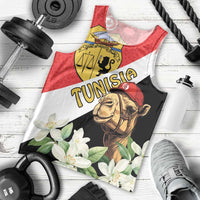 Personalised Tunisia Men Tank Top Camelus Dromedarius With Jasmine