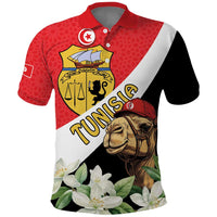 Personalised Tunisia Polo Shirt Camelus Dromedarius With Jasmine