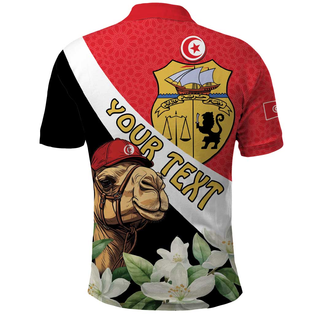 Personalised Tunisia Polo Shirt Camelus Dromedarius With Jasmine