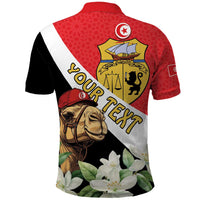 Personalised Tunisia Polo Shirt Camelus Dromedarius With Jasmine
