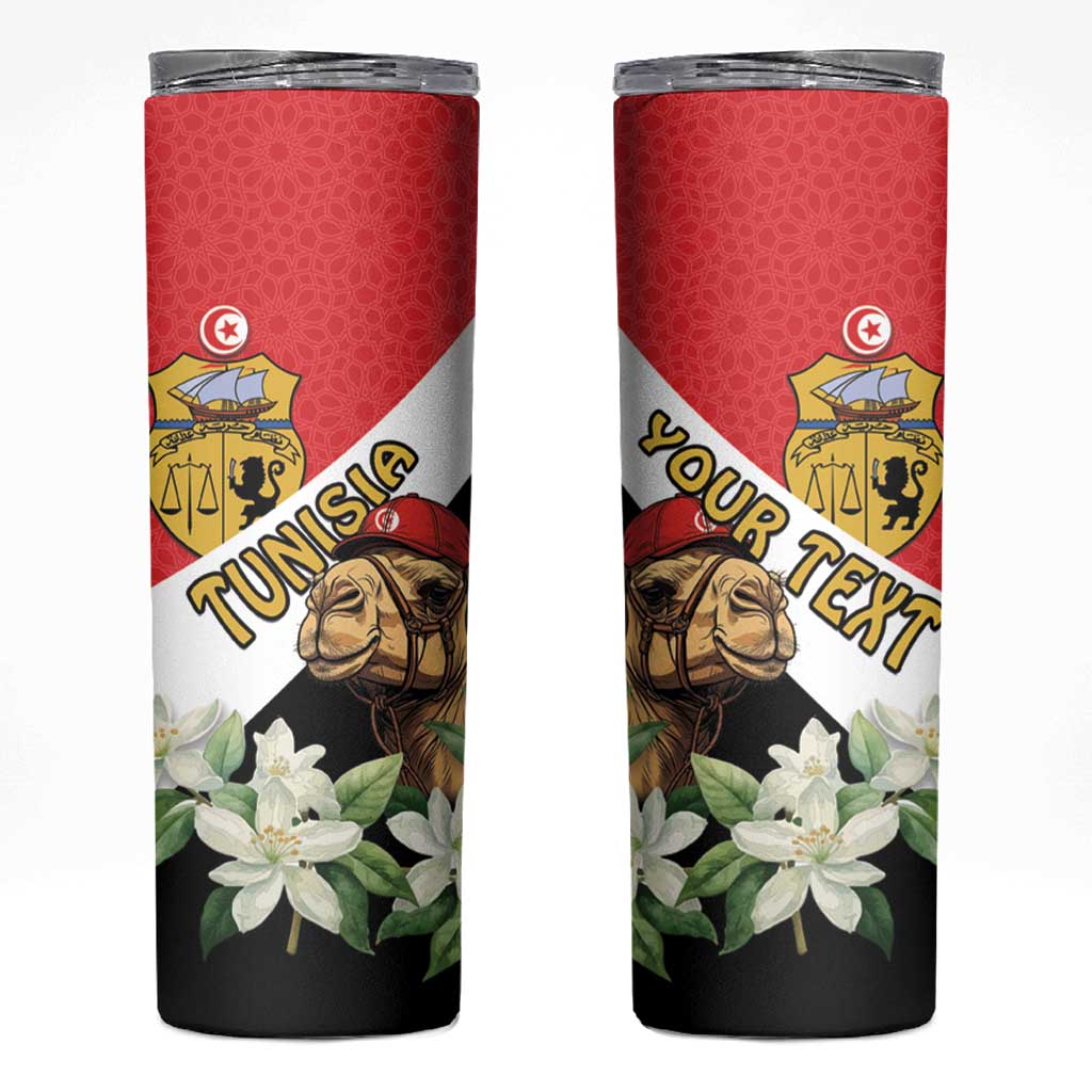 Personalised Tunisia Skinny Tumbler Camelus Dromedarius With Jasmine