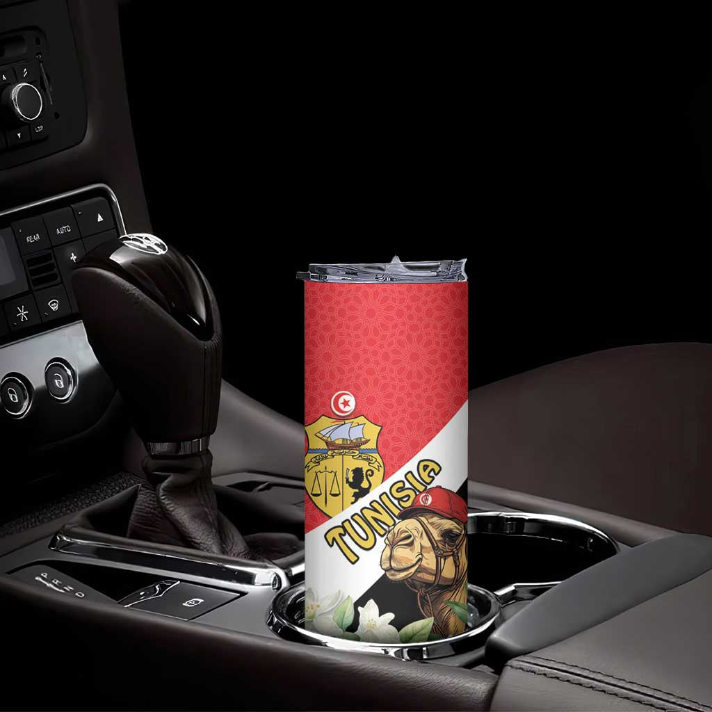 Personalised Tunisia Skinny Tumbler Camelus Dromedarius With Jasmine