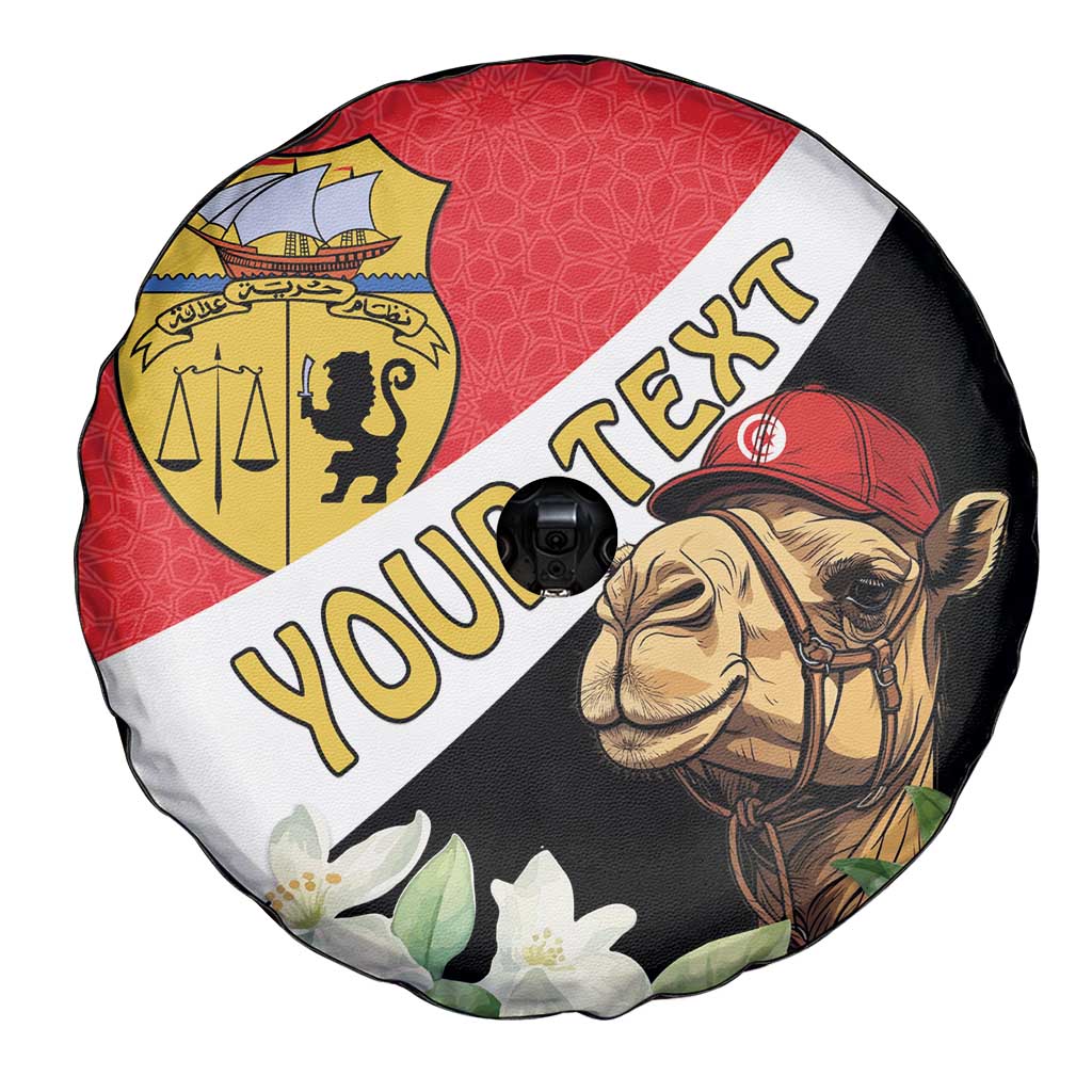 Personalised Tunisia Spare Tire Cover Camelus Dromedarius With Jasmine