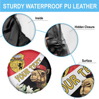 Personalised Tunisia Spare Tire Cover Camelus Dromedarius With Jasmine