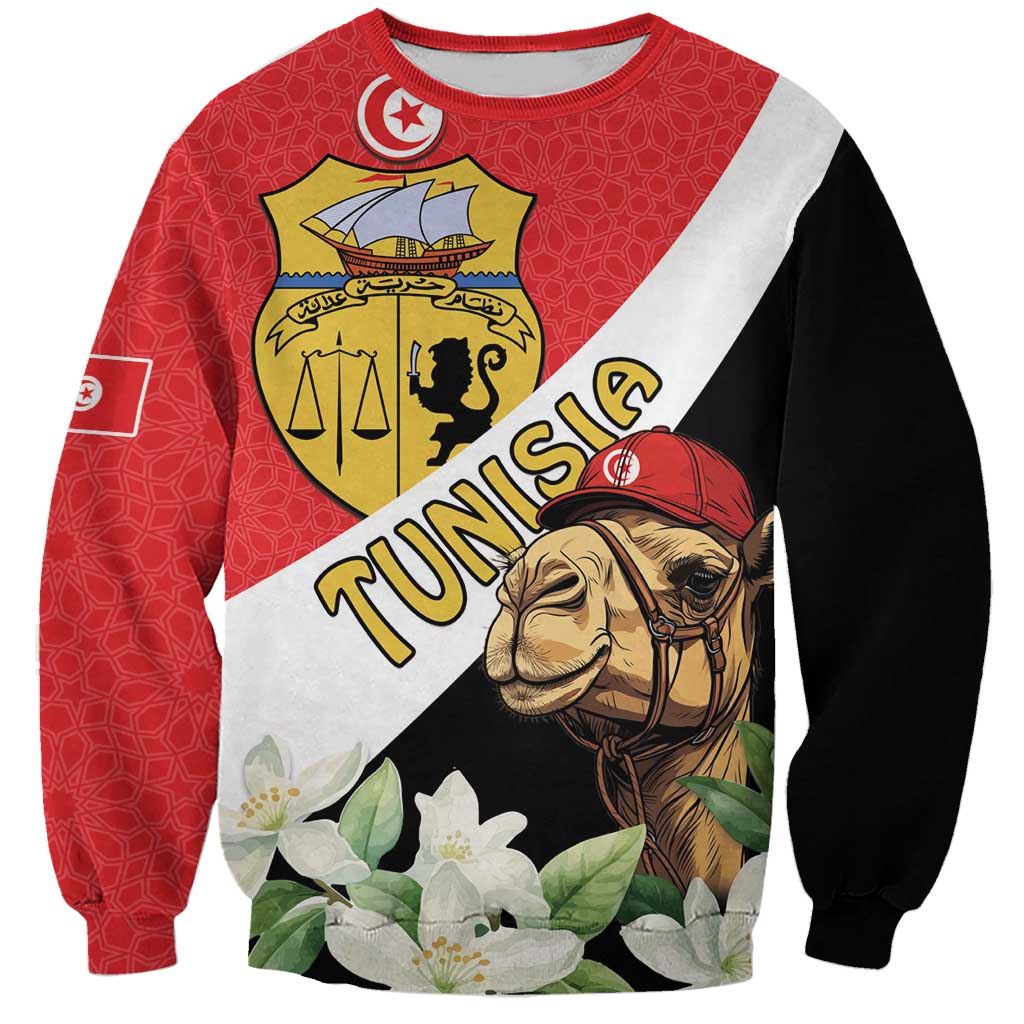 Personalised Tunisia Sweatshirt Camelus Dromedarius With Jasmine