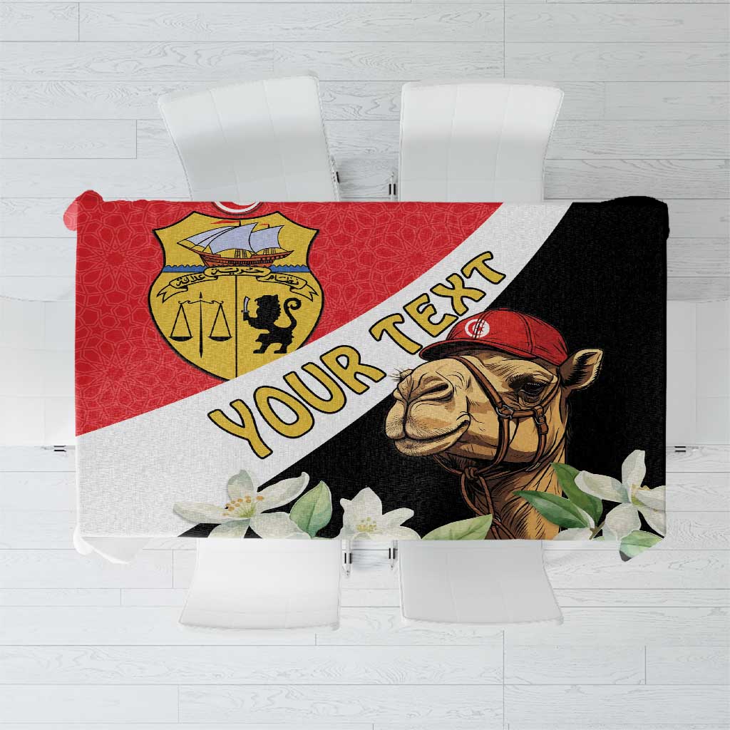 Personalised Tunisia Tablecloth Camelus Dromedarius With Jasmine