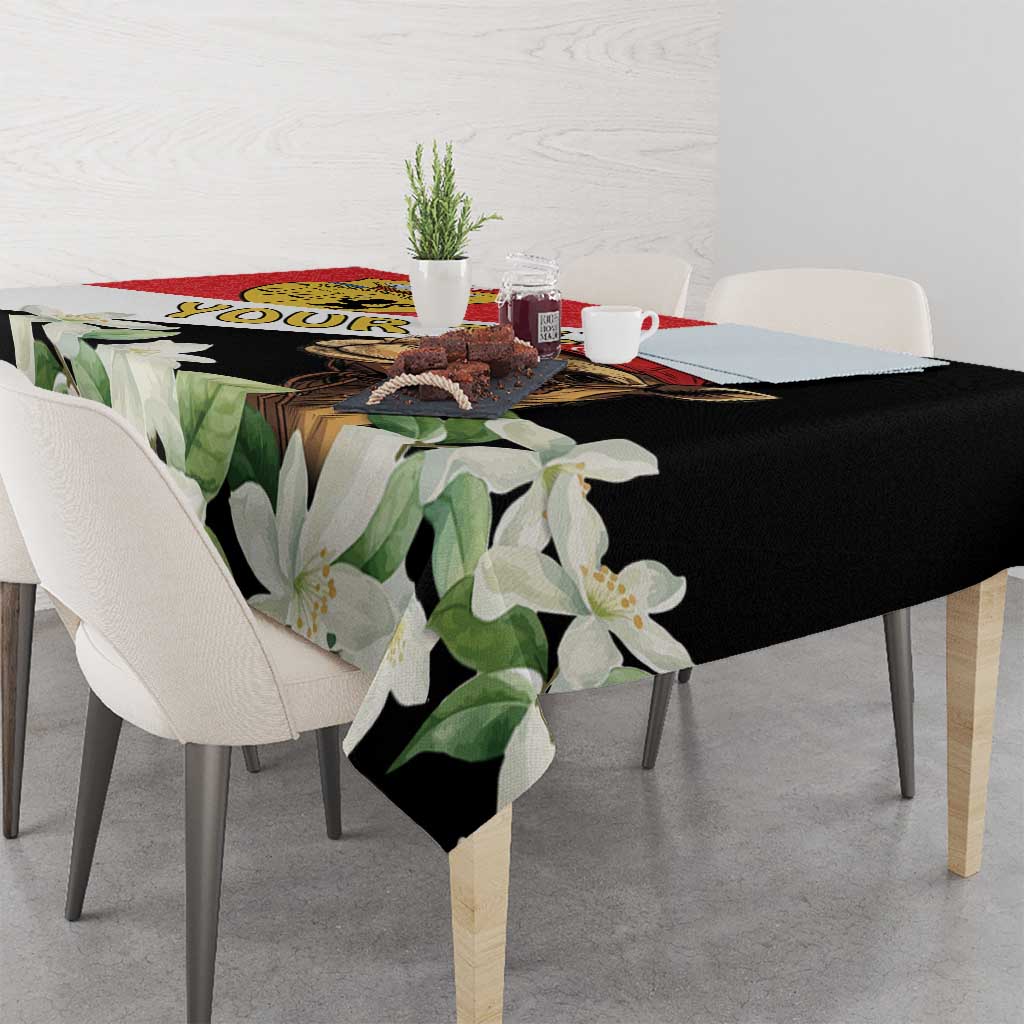 Personalised Tunisia Tablecloth Camelus Dromedarius With Jasmine