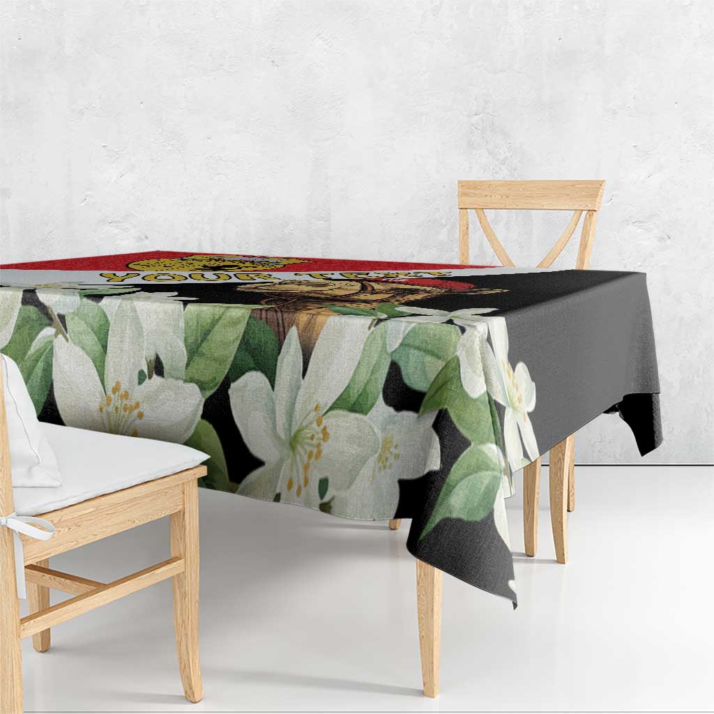 Personalised Tunisia Tablecloth Camelus Dromedarius With Jasmine