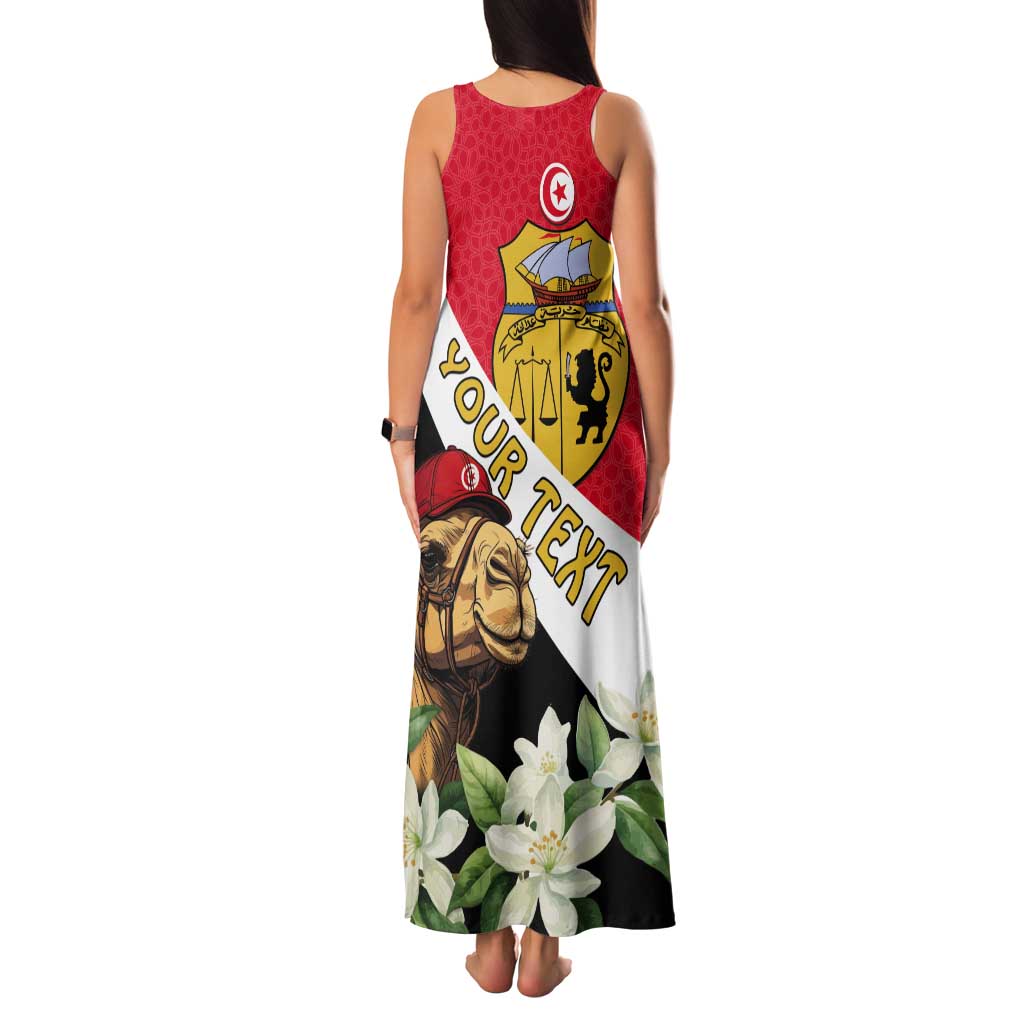 Personalised Tunisia Tank Maxi Dress Camelus Dromedarius With Jasmine