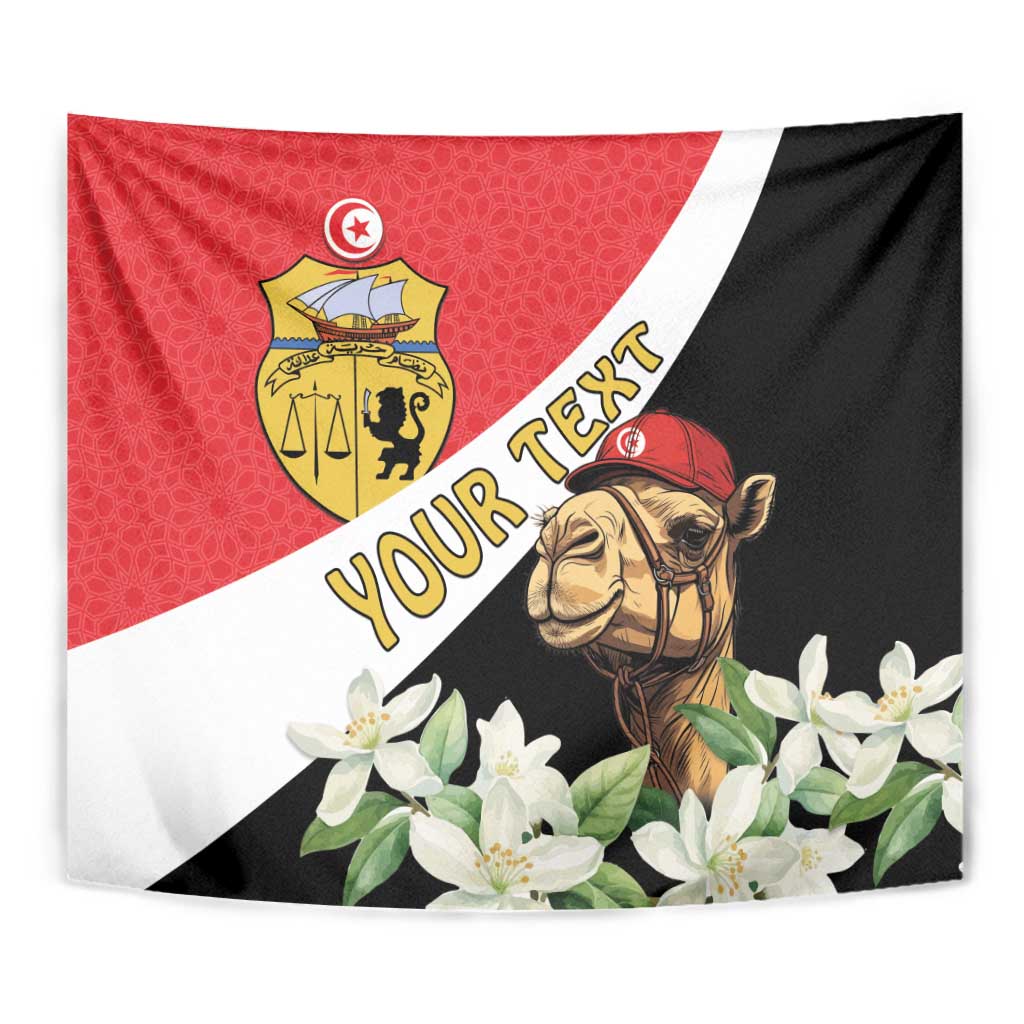 Personalised Tunisia Tapestry Camelus Dromedarius With Jasmine