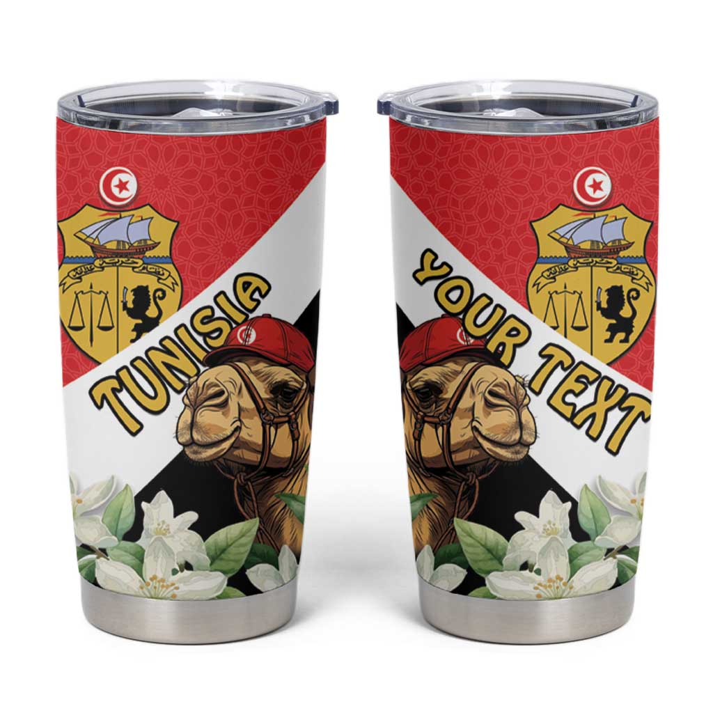 Personalised Tunisia Tumbler Cup Camelus Dromedarius With Jasmine