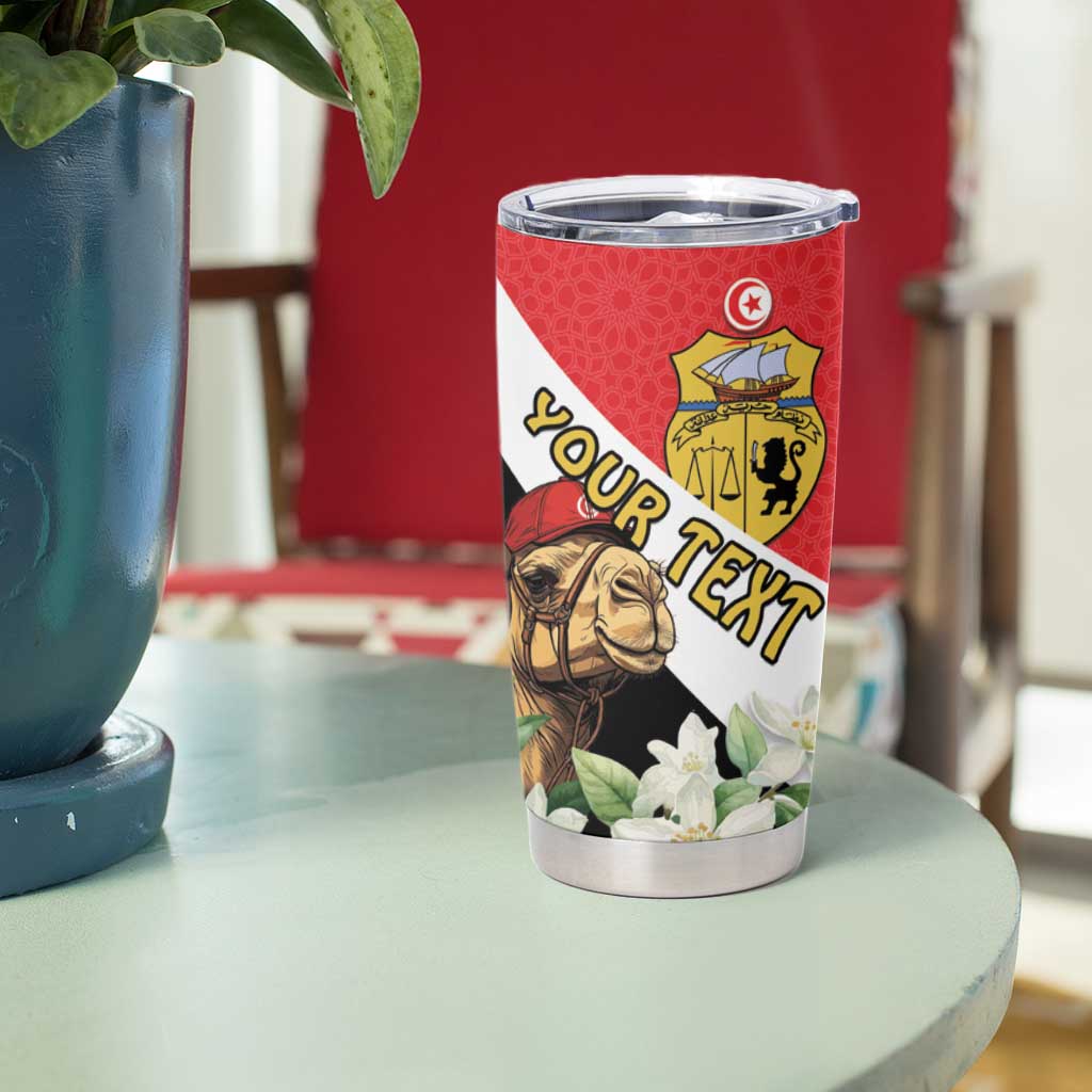 Personalised Tunisia Tumbler Cup Camelus Dromedarius With Jasmine