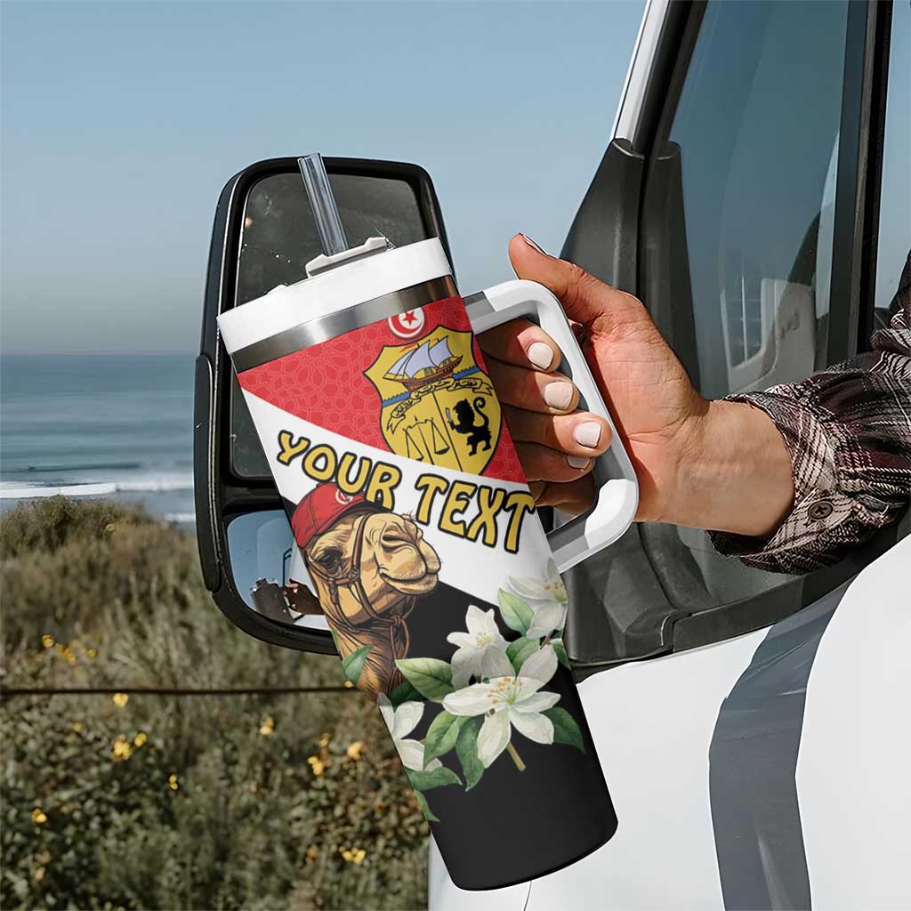 Personalised Tunisia Tumbler With Handle Camelus Dromedarius With Jasmine