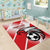 Custom Tunisia Football Area Rug Eagle Mascot - Sporty Style