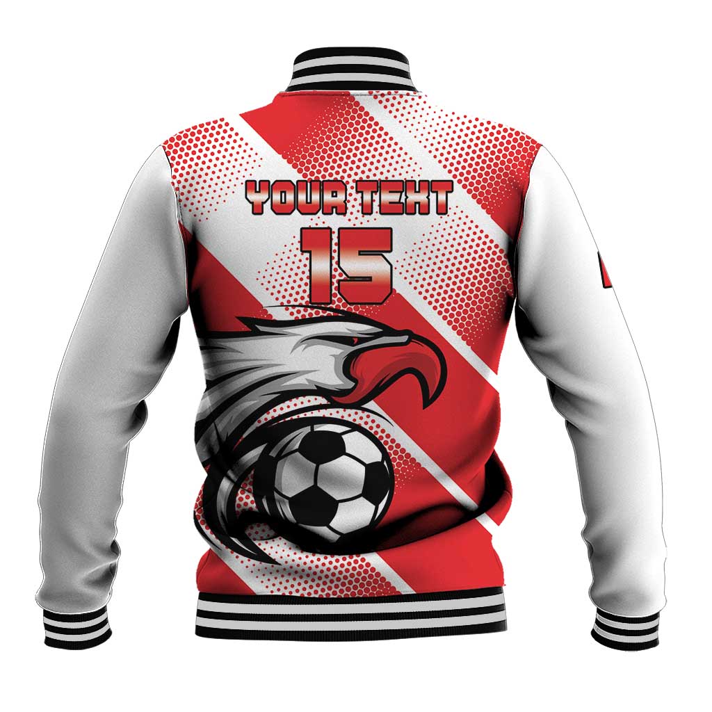 Custom Tunisia Football Baseball Jacket Eagle Mascot - Sporty Style
