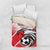 Custom Tunisia Football Bedding Set Eagle Mascot - Sporty Style