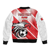 Custom Tunisia Football Bomber Jacket Eagle Mascot - Sporty Style