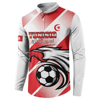 Custom Tunisia Football Button Sweatshirt Eagle Mascot - Sporty Style