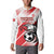 Custom Tunisia Football Button Sweatshirt Eagle Mascot - Sporty Style
