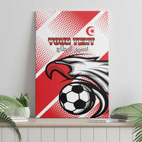 Custom Tunisia Football Canvas Wall Art Eagle Mascot - Sporty Style
