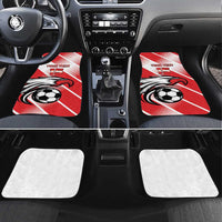 Custom Tunisia Football Car Mats Eagle Mascot - Sporty Style