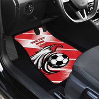 Custom Tunisia Football Car Mats Eagle Mascot - Sporty Style