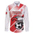 Custom Tunisia Football Family Matching Long Sleeve Bodycon Dress and Hawaiian Shirt Eagle Mascot - Sporty Style