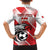 Custom Tunisia Football Family Matching Off The Shoulder Long Sleeve Dress and Hawaiian Shirt Eagle Mascot - Sporty Style
