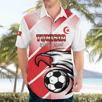 Custom Tunisia Football Hawaiian Shirt Eagle Mascot - Sporty Style