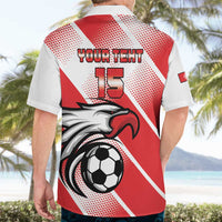 Custom Tunisia Football Hawaiian Shirt Eagle Mascot - Sporty Style
