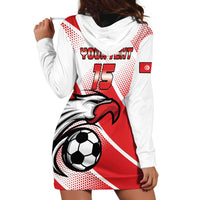 Custom Tunisia Football Hoodie Dress Eagle Mascot - Sporty Style