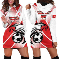 Custom Tunisia Football Hoodie Dress Eagle Mascot - Sporty Style
