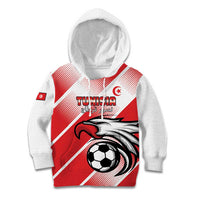 Custom Tunisia Football Kid Hoodie Eagle Mascot - Sporty Style