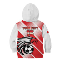 Custom Tunisia Football Kid Hoodie Eagle Mascot - Sporty Style