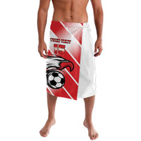 Custom Tunisia Football Lavalava Eagle Mascot - Sporty Style