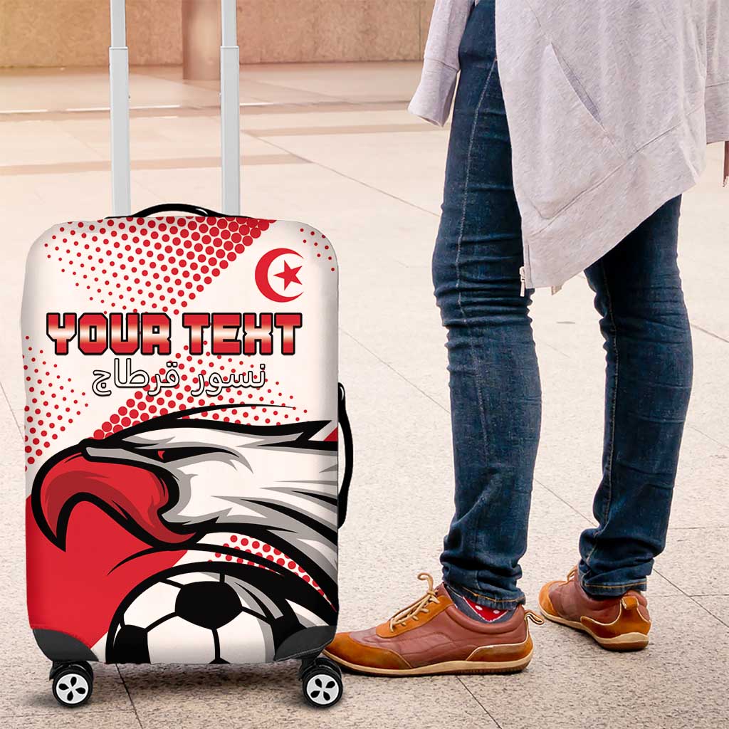 Custom Tunisia Football Luggage Cover Eagle Mascot - Sporty Style