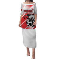 Custom Tunisia Football Puletasi Eagle Mascot - Sporty Style