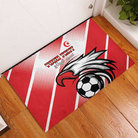 Custom Tunisia Football Rubber Doormat Eagle Mascot - Sporty Style